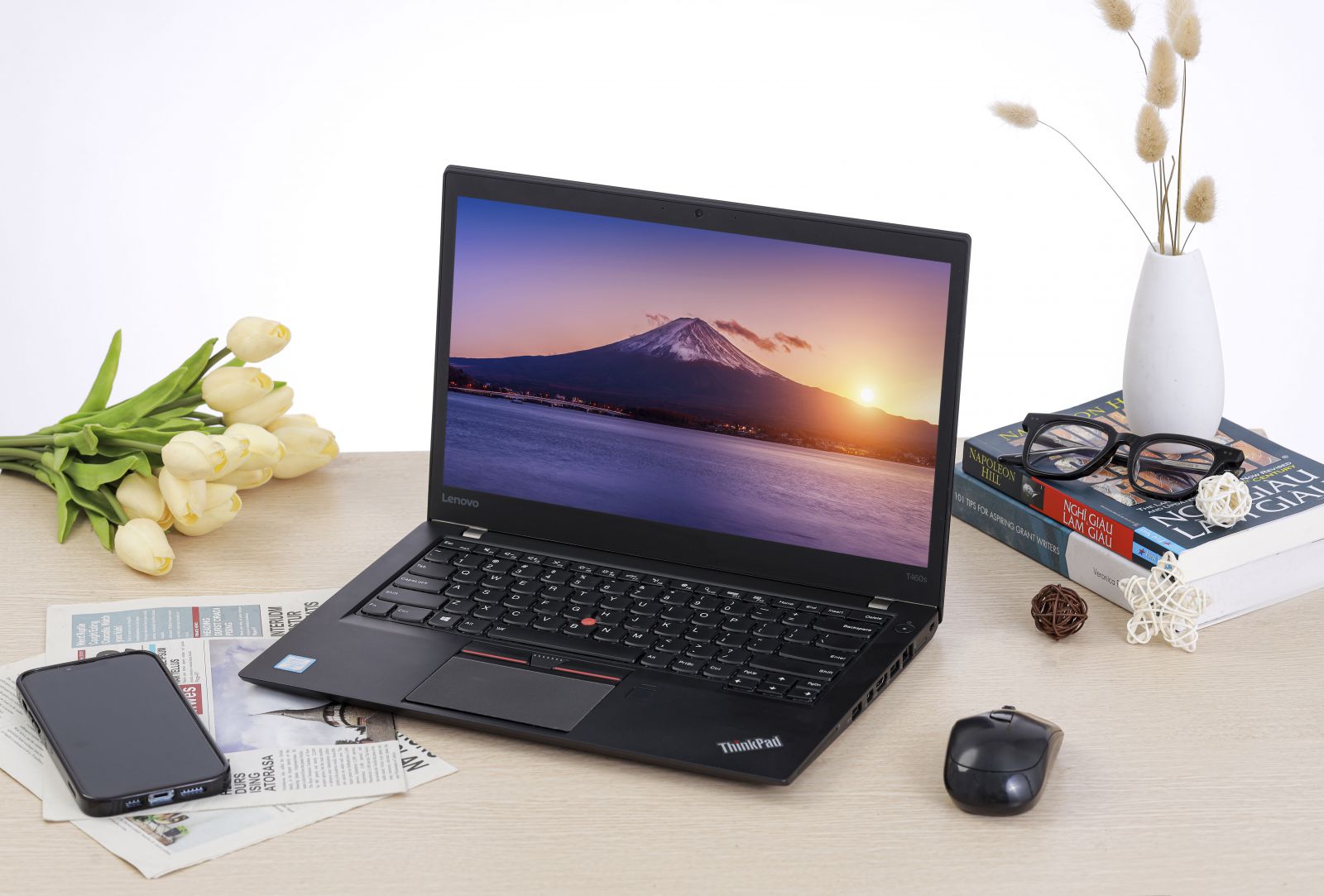 Laptop cũ Lenovo thinkpad T460s i5-6300U 8G ram SSD 256G 14'' HD